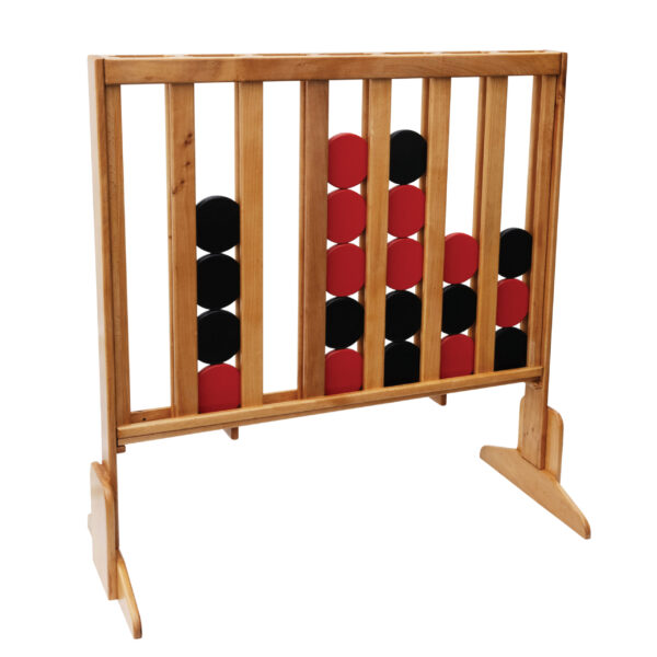 Ro Óg Handcrafted Black/Red Connect Four